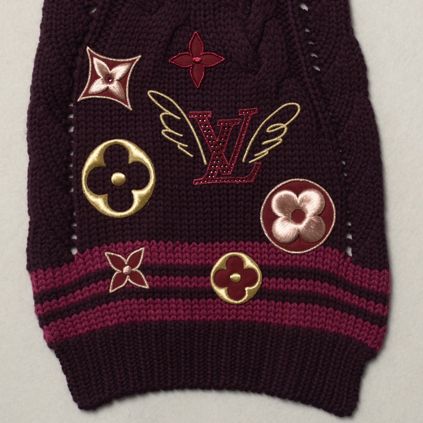 Wool Logo Muffler Scarf
