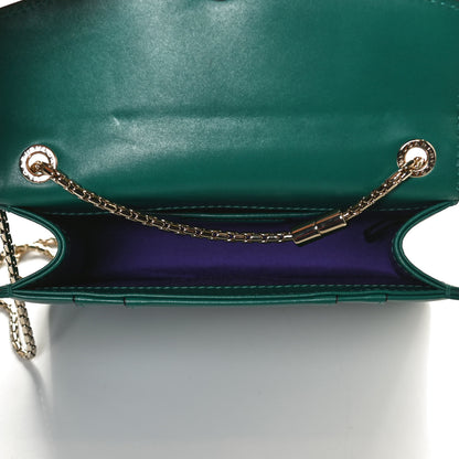 Bulgari Calfskin Small Serpenti Forever Snake Strap Crossbody Bag Emerald Green 5 of 12
