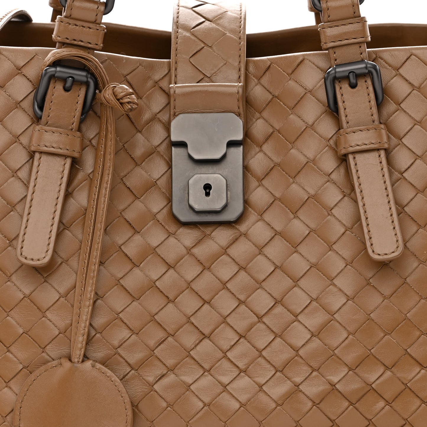 Light Calf Intrecciato Small Roma New Cigar