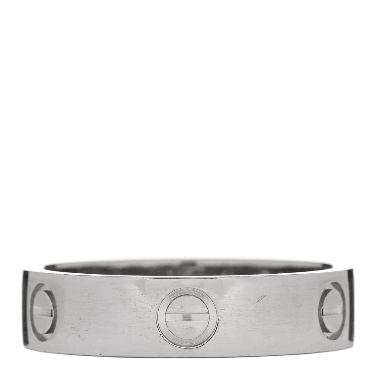 18K White Gold 5.5mm LOVE Ring 63 10.25