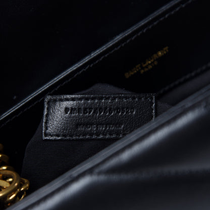 Saint Laurent Calfskin Y Quilted Monogram Medium Loulou Chain Satchel Black 11 of 12