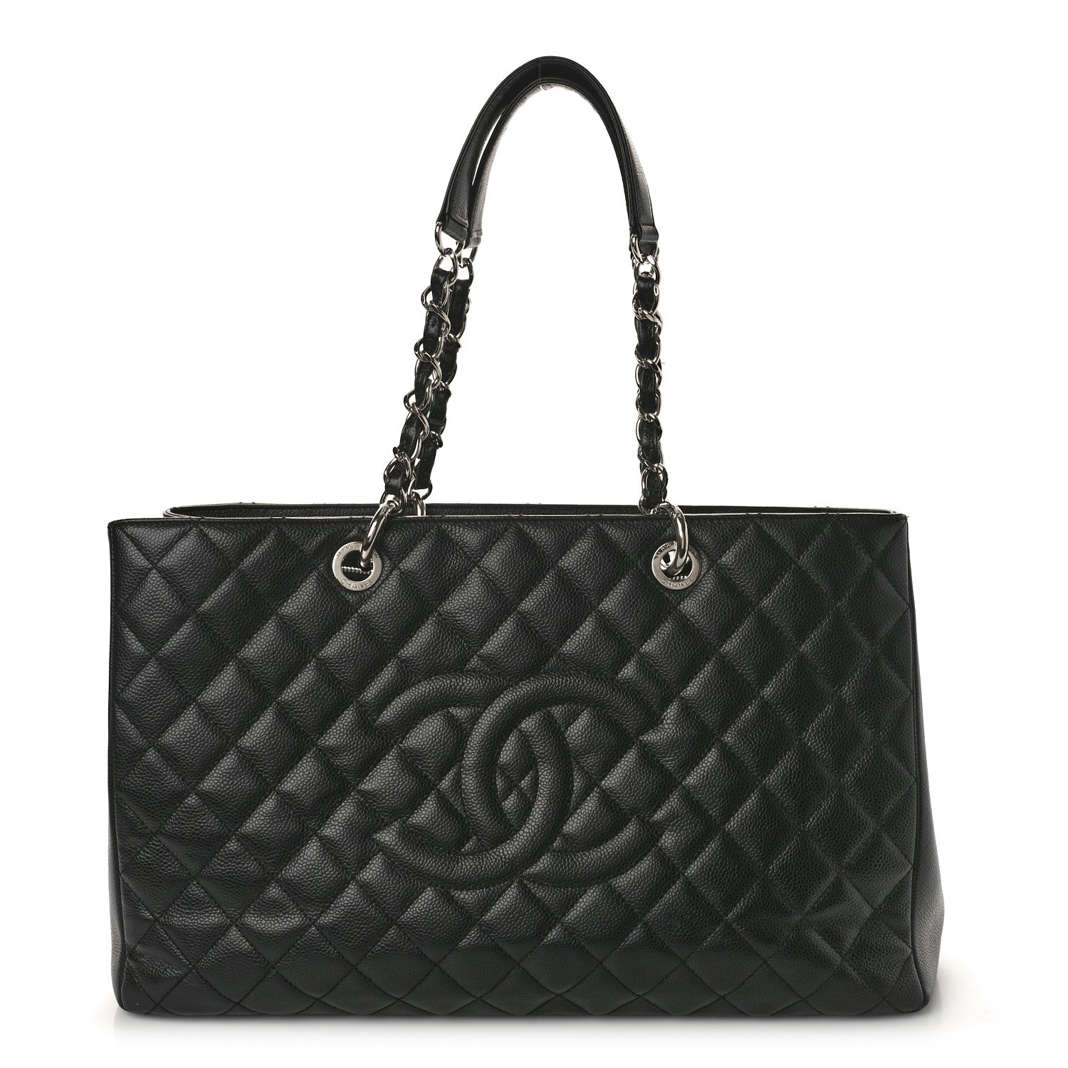 Chanel Caviar Quilted XL Grand Shopping Tote GST Black 1 of 13