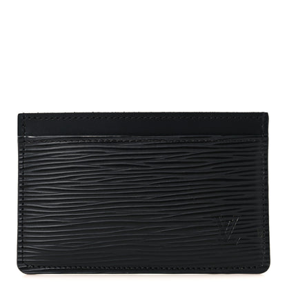 Louis Vuitton Epi Card Holder Black 1 of 7
