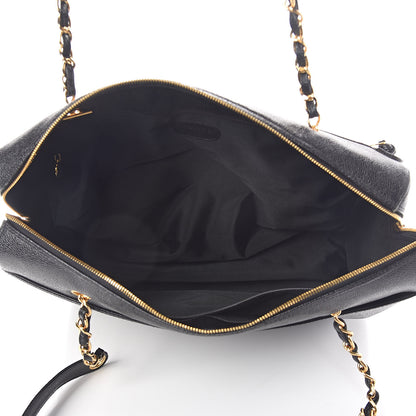 Chanel Caviar Large CC Shoulder Bag Black 5 of 15
