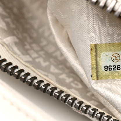 Chanel Caviar Square Stitched Bag White 6 of 10