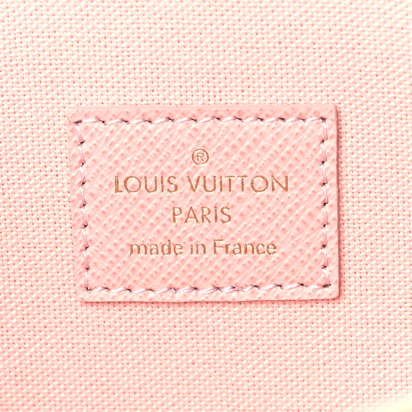 Damier Azur Pochette Felicie Chain Wallet Rose Ballerine