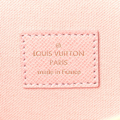 Louis Vuitton Damier Azur Pochette Felicie Chain Wallet Rose Ballerine 5 of 6