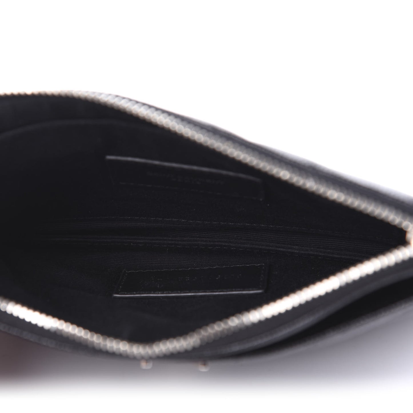 Grain De Poudre Chevron Monogram Bill Pouch Black