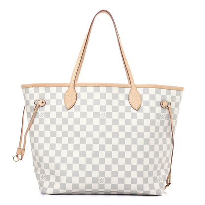 Louis Vuitton Damier Azur Neo Neverfull MM Rose Ballerine 1 of 15