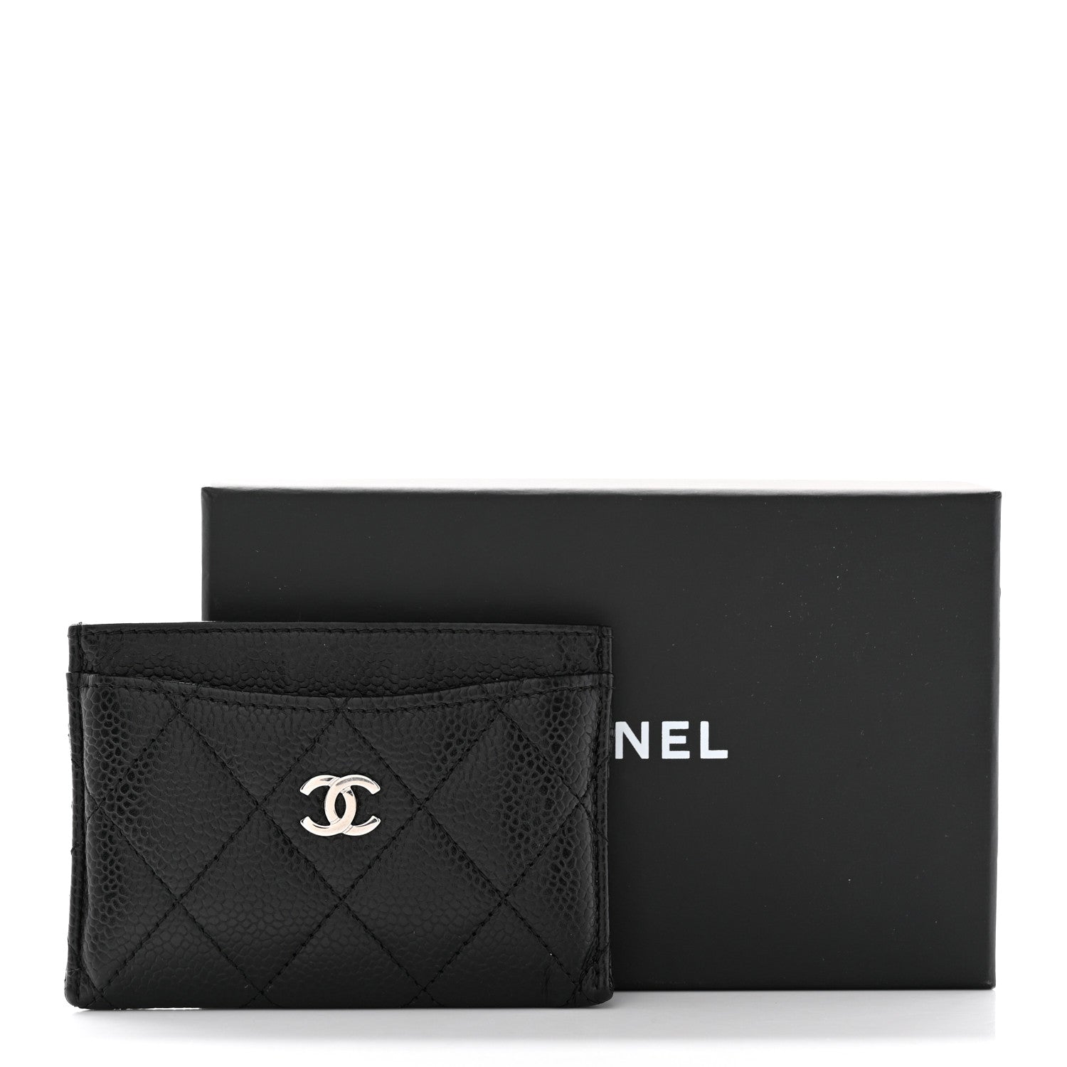 Chanel Caviar Quilted Card Holder Black 10 of 10