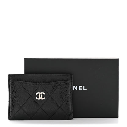 Chanel Caviar Quilted Card Holder Black 10 of 10