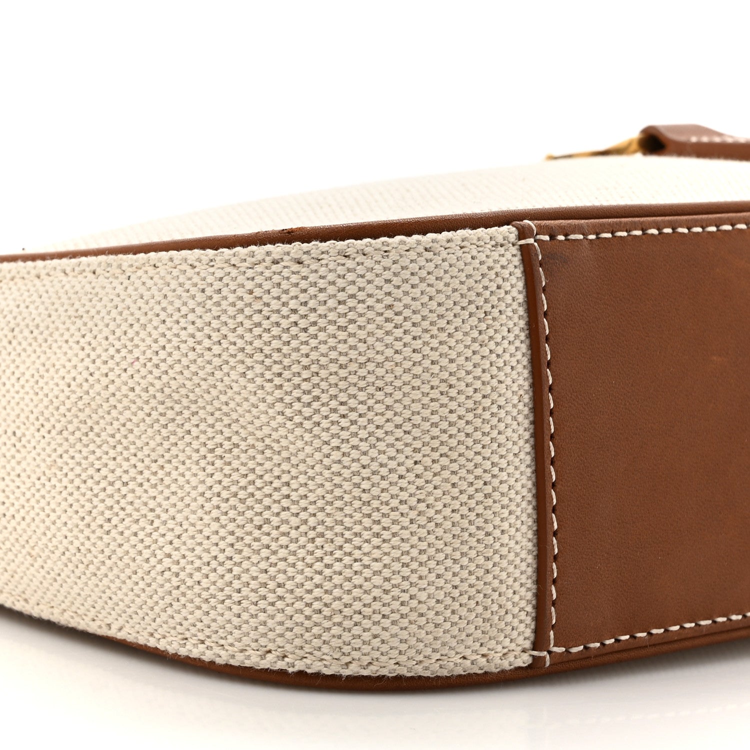 Saint Laurent Smooth Calfskin Canvas Le 5 A 7 Hobo Natural Beige Brick 10 of 13