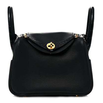 Hermes Swift Matte Alligator Mini Touch Lindy 20 Black 1 of 9