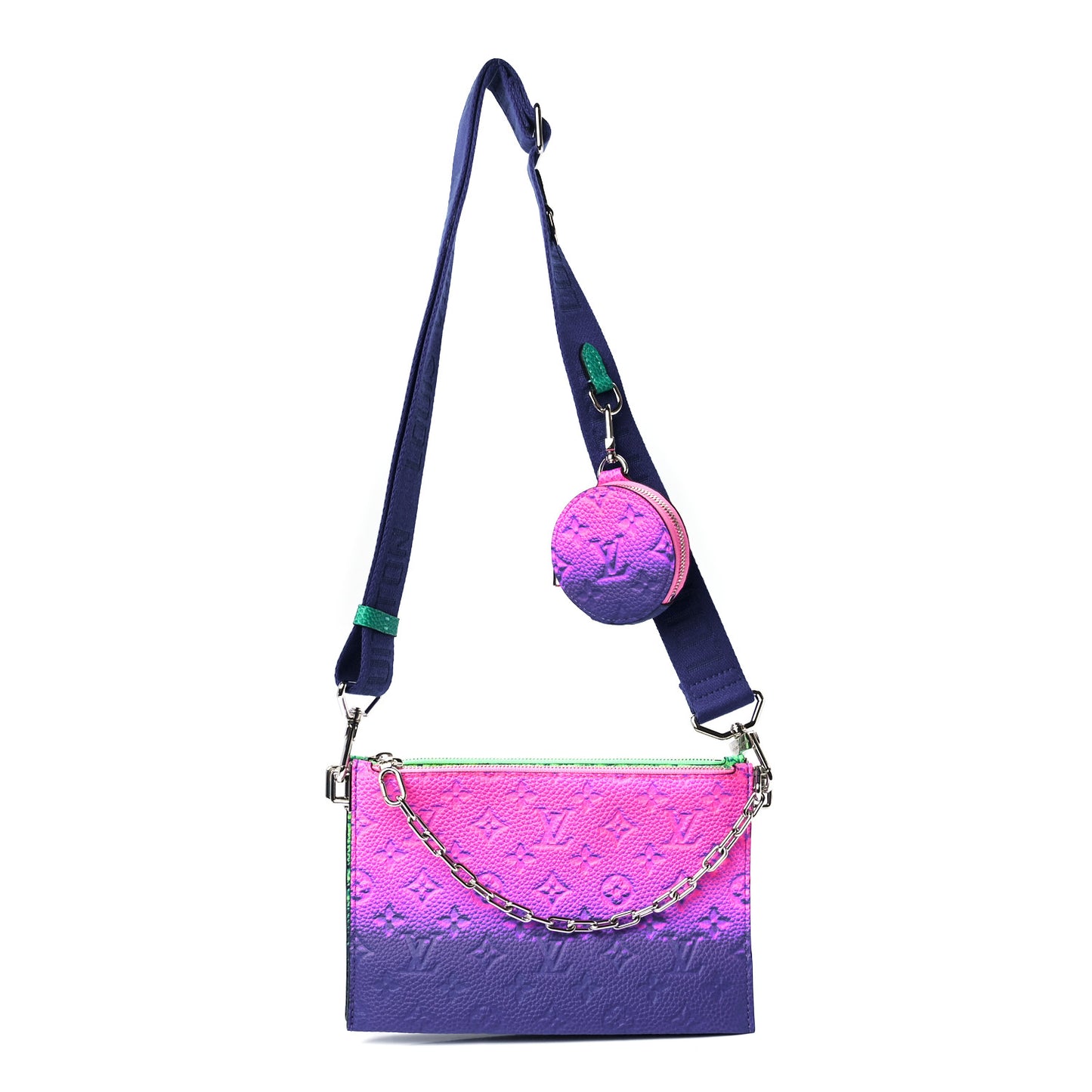 Taurillon Illusion Trio Pouch Bleu Rose