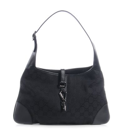 Gucci Monogram Small Jackie O Hobo Black 1 of 9