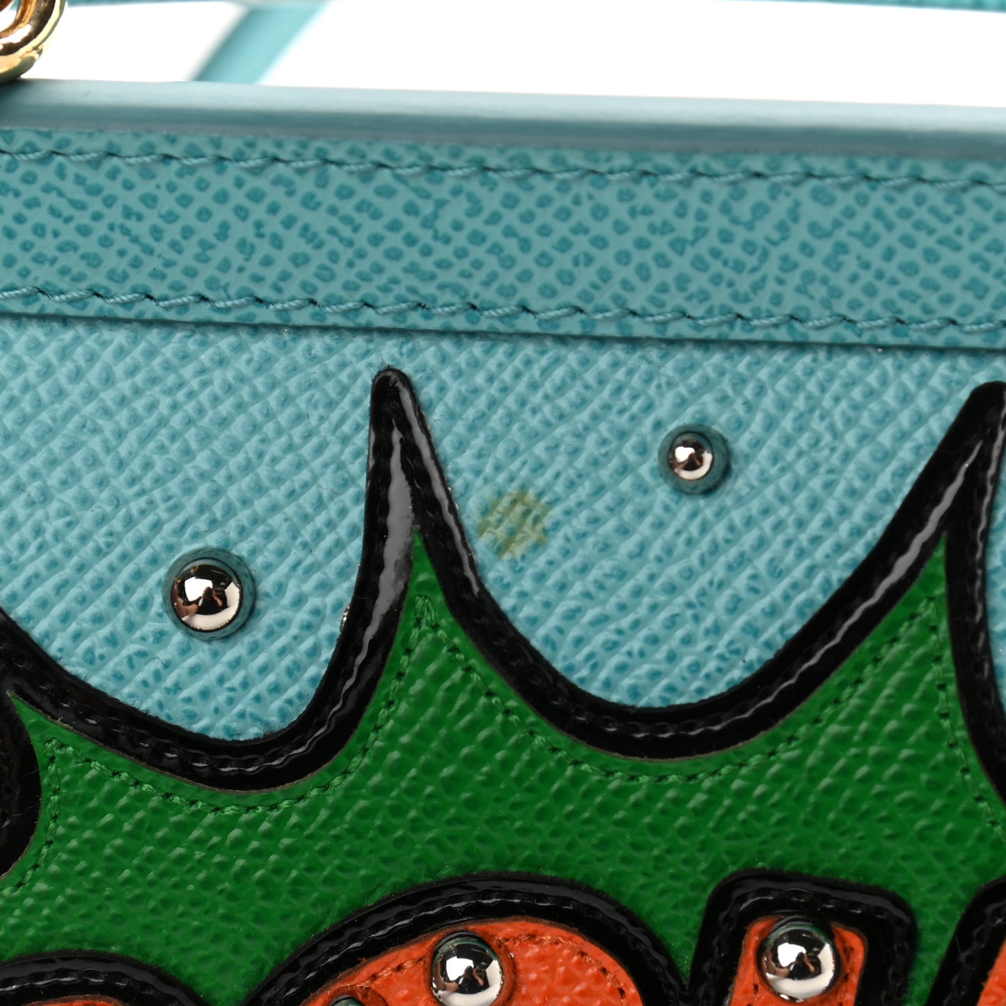 Dauphine Ooh Patch Small Miss Sicily Satchel Light Blue Multicolor