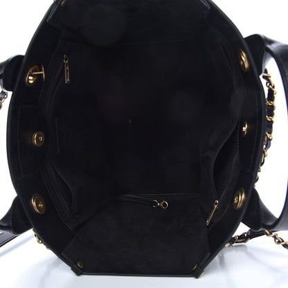 Chanel Caviar Small Studded Deauville Tote Black 5 of 10