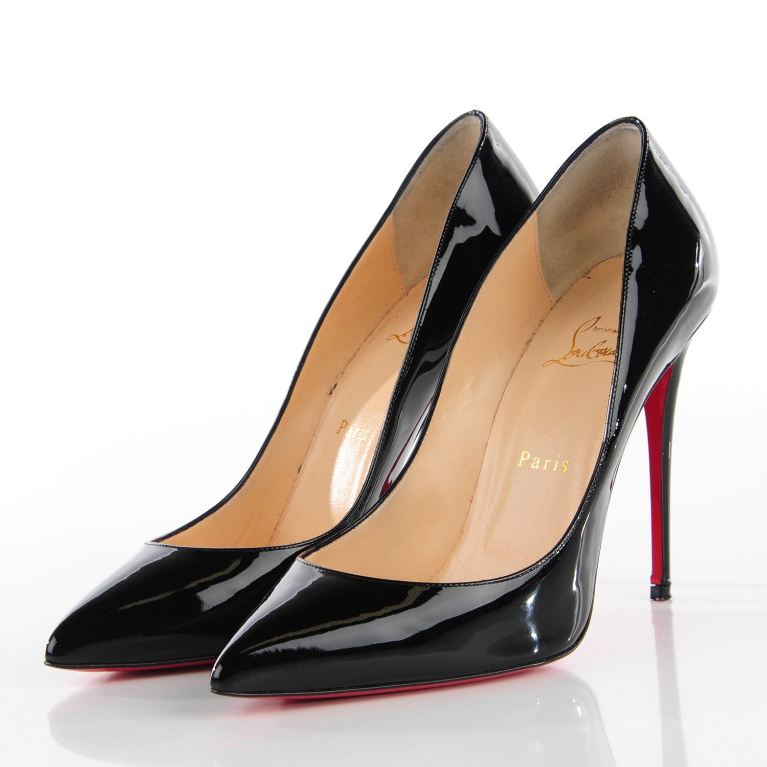 Christian Louboutin Patent Pigalle Follies 100 Pumps 40 Black 3 of 6