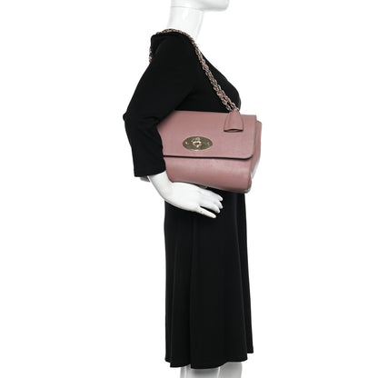 Mulberry Calfskin Goat Medium Lily Flap Dark Blush 2 of 14
