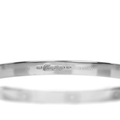 Cartier 18K White Gold LOVE Bracelet 20 4 of 4