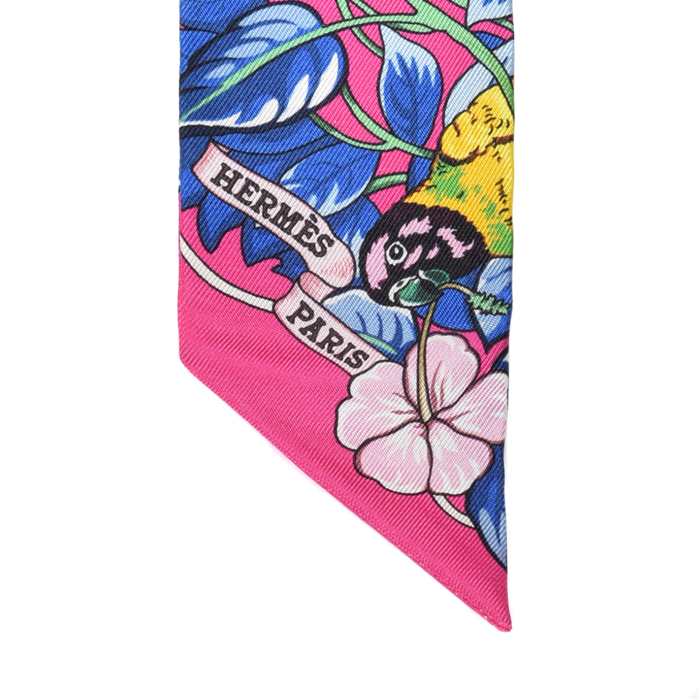 Silk Jungle Love Love Twilly Rose Vif Bleu Roy