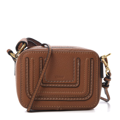 Chloe Calfskin Mini Marcie Crossbody Bag Tan 1 of 11