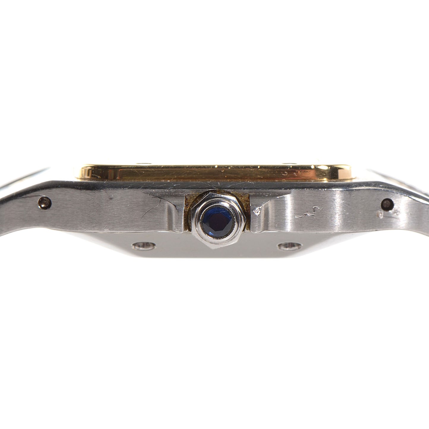 Stainless Steel 18K Yellow Gold 29mm Santos De Galbee Automatic Watch