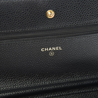 Chanel Caviar Quilted Wallet On Chain WOC Black 6 of 11