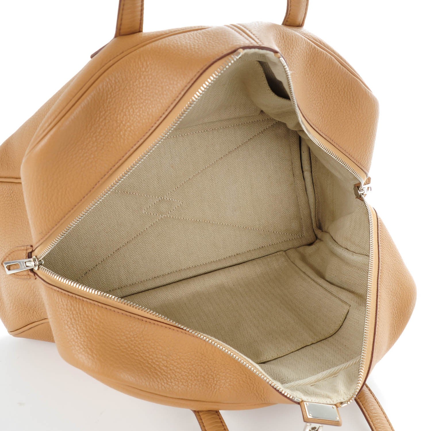 Hermes Taurillon Clemence Victoria II 35 Tabac Camel 5 of 12