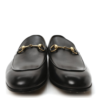 Gucci Betis Glamour Calfskin Horsebit Mens Jordaan Loafers 8.5 Black 3 of 9