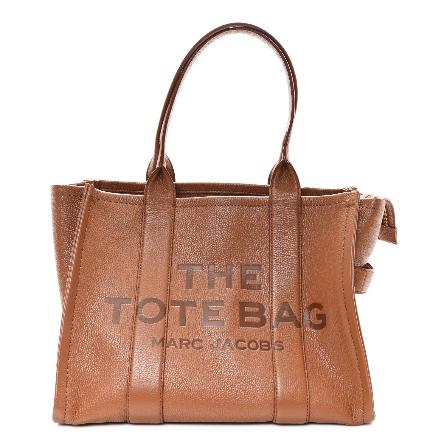 Marc Jacobs Grained Calfskin Large The Tote Bag Argan Oil 1 of 10