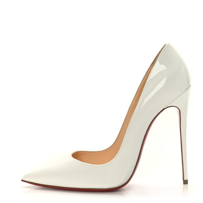 Christian Louboutin Patent So Kate 120 Pumps 38 White 1 of 8