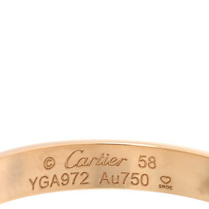 Cartier 18K Yellow Gold 3.5mm LOVE Wedding Band Ring 58 8.5 4 of 5