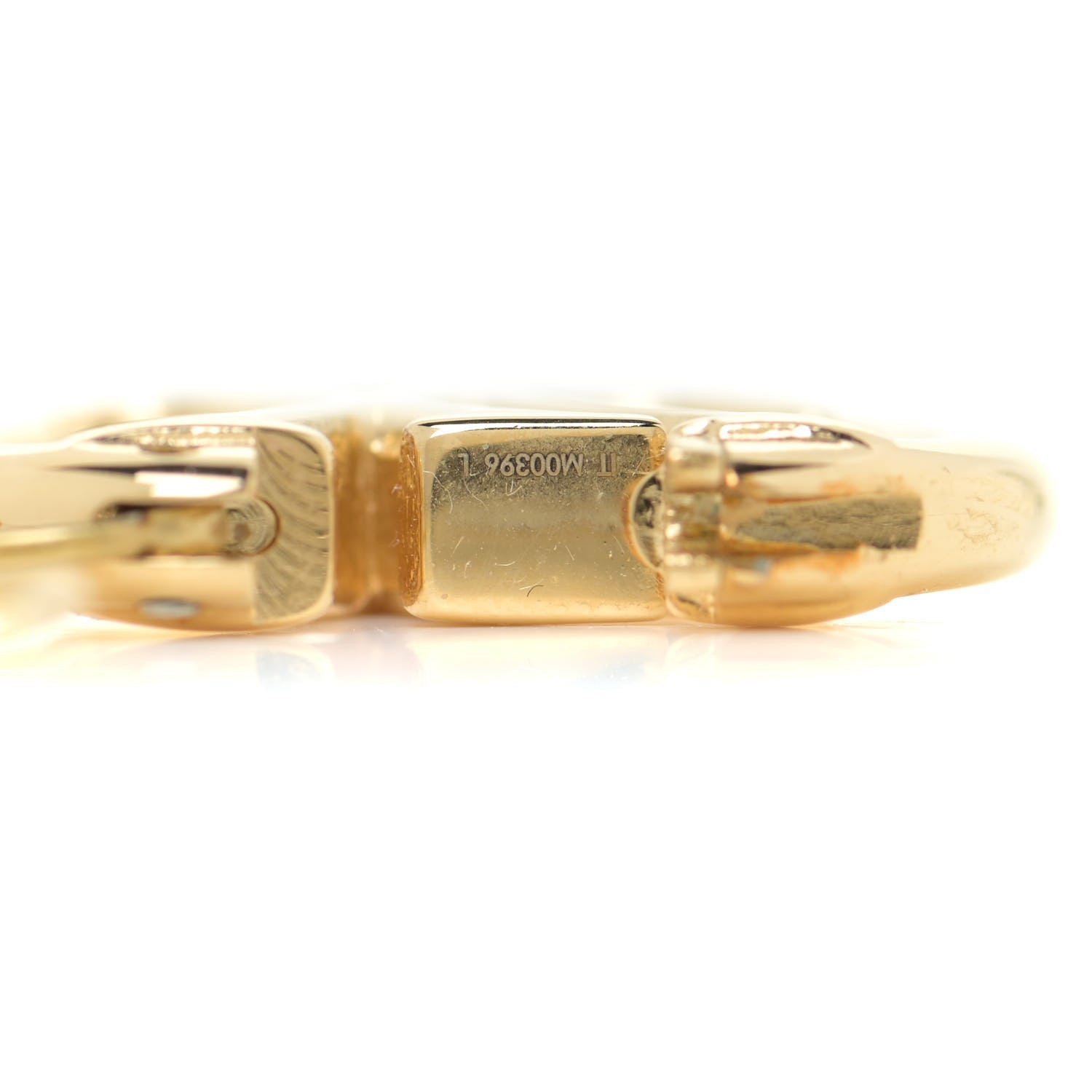 Louis Vuitton Metal Small Louise Hoop Earrings Gold 5 of 5