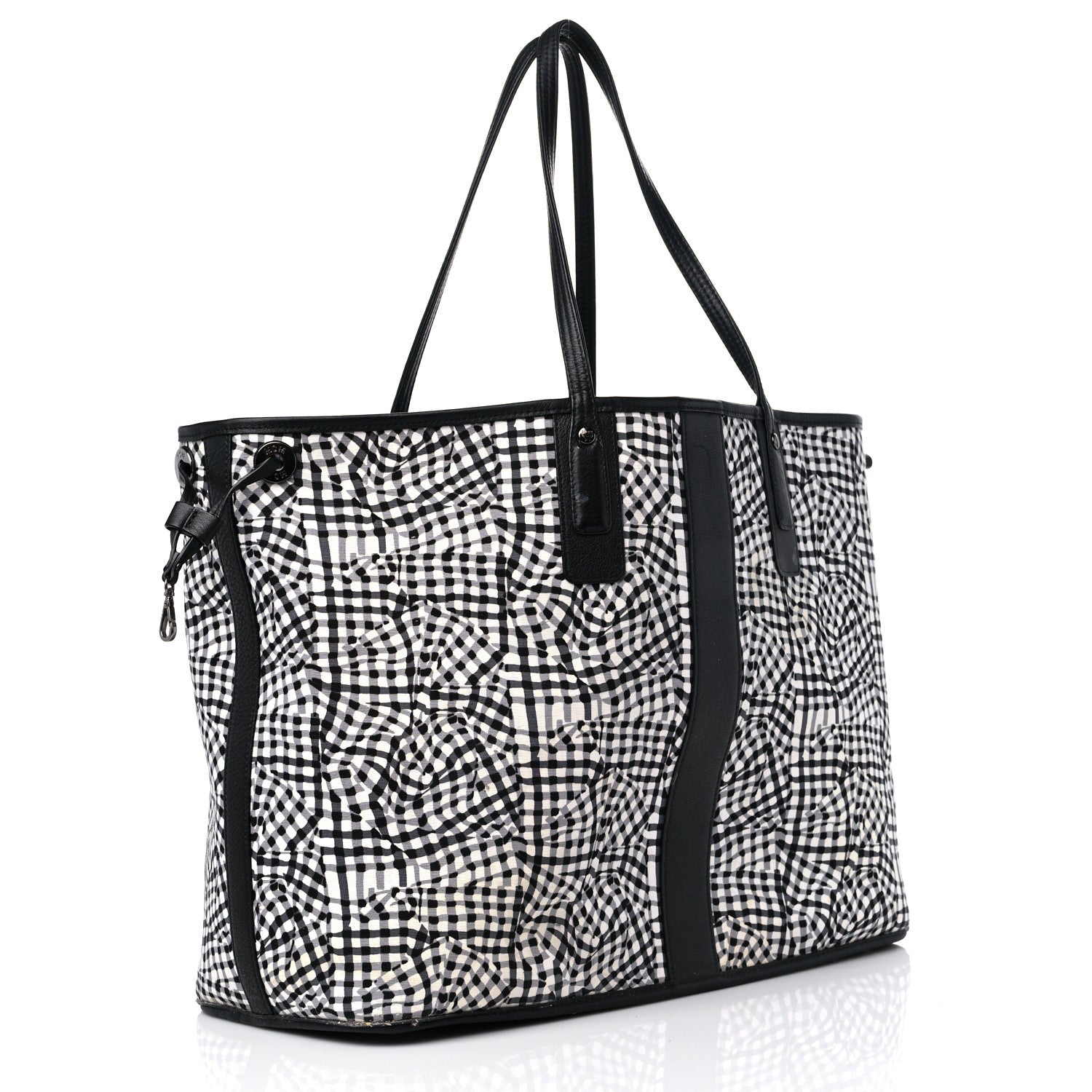MCM Visetos Large Liz Reversible Shopper Tote Black 11 of 18