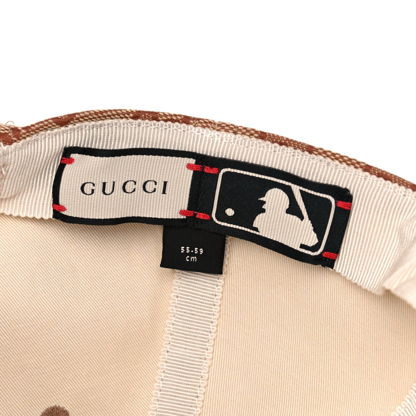 X MLB Monogram NY Yankees Baseball Hat 55-59 Beige Ruggine