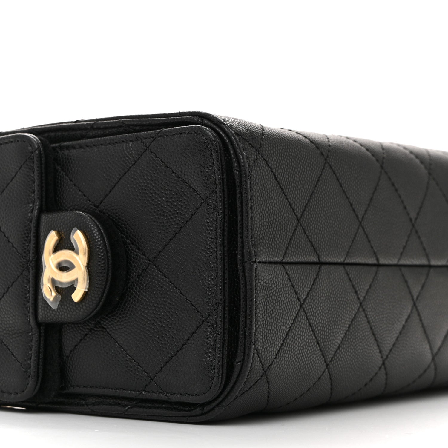 Chanel Caviar Quilted Mini Chanel 25 Handbag Black 9 of 12