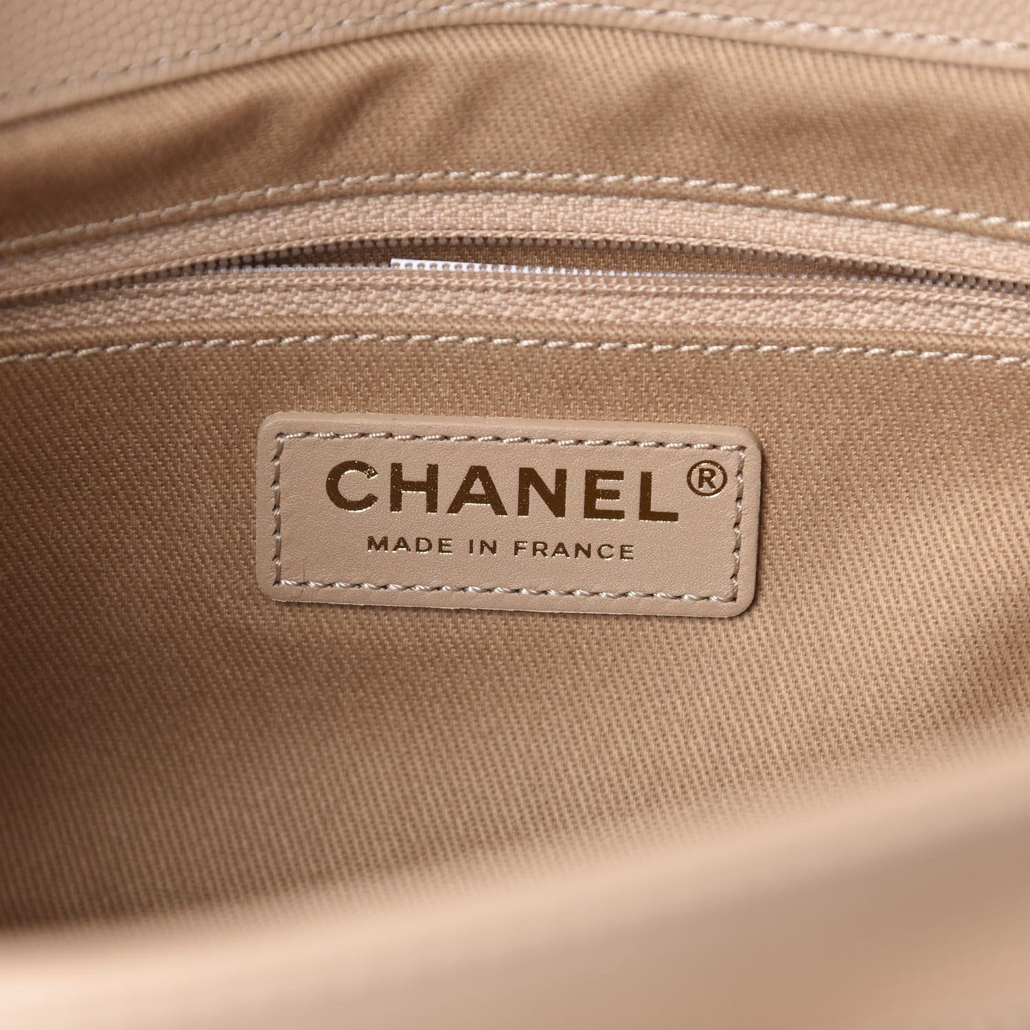 Chanel Caviar Quilted Medium Business Affinity Flap Beige 6 of 10