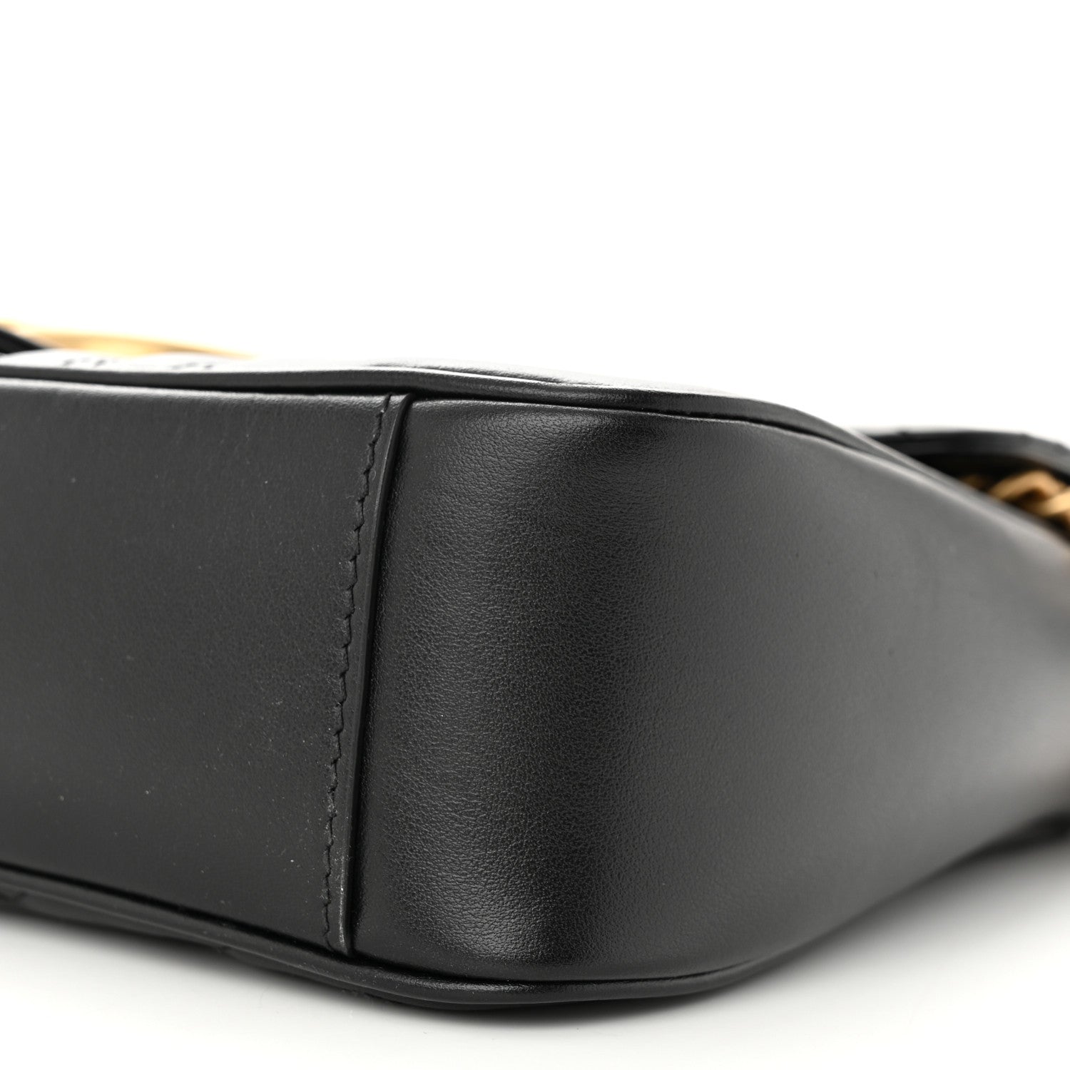 Gucci Calfskin Matelasse Medium GG Marmont Shoulder Bag Black 10 of 10