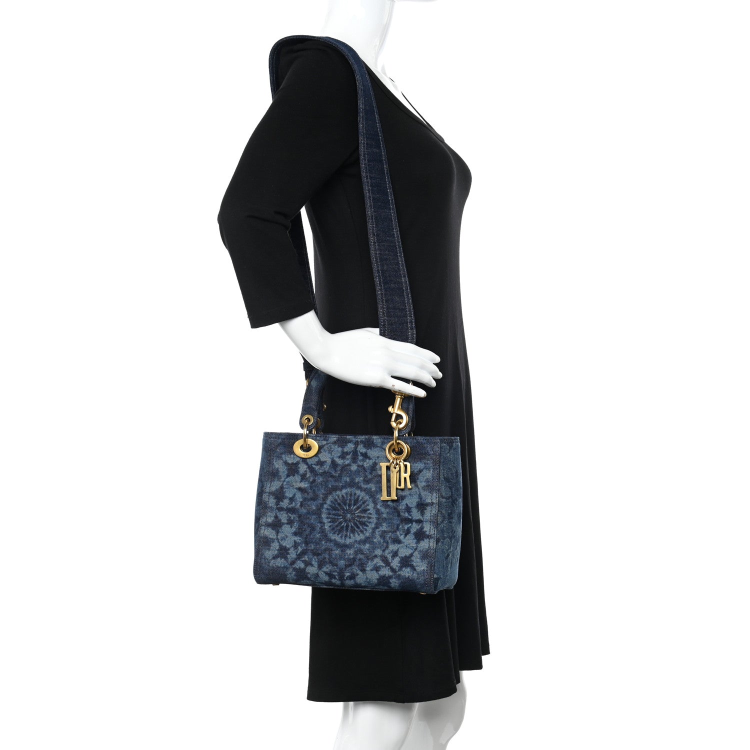 Christian Dior Denim Medium KaleiDiorscopic Lady Dior Blue 2 of 12