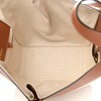 Loewe Calfskin Canvas Anagram Small Hammock Shoulder Bag Ecru Tan 5 of 10