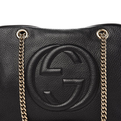 Gucci Pebbled Calfskin Medium Soho Bowler Black 14 of 14