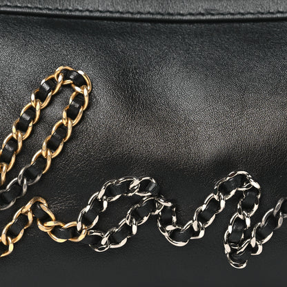 Chanel Calfskin Chain 20s Signature Bowling Bag Black 8 of 10