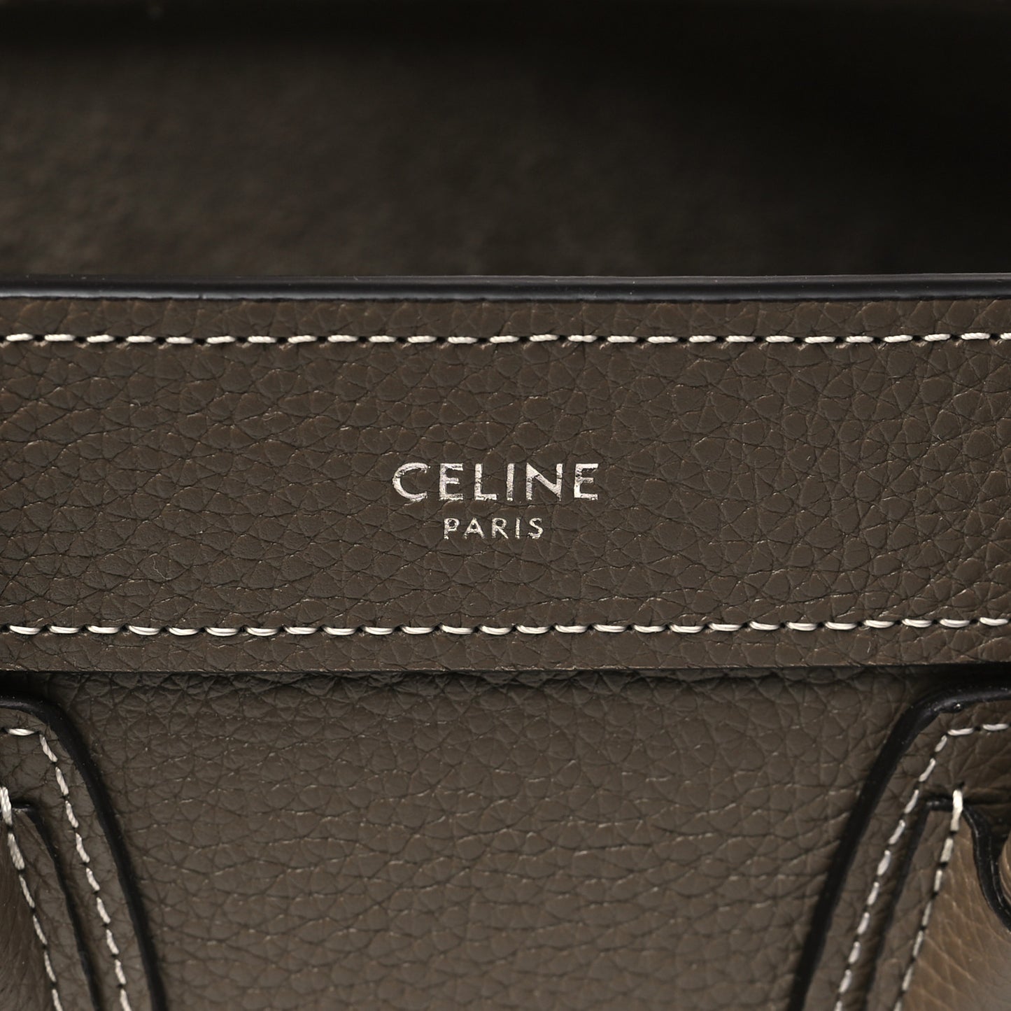 Drummed Calfskin Nano Luggage Souris