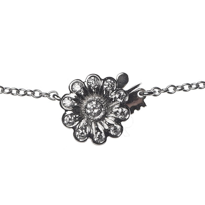 Tiffany Platinum Diamond Daisy Cluster Pendant Necklace 5 of 6