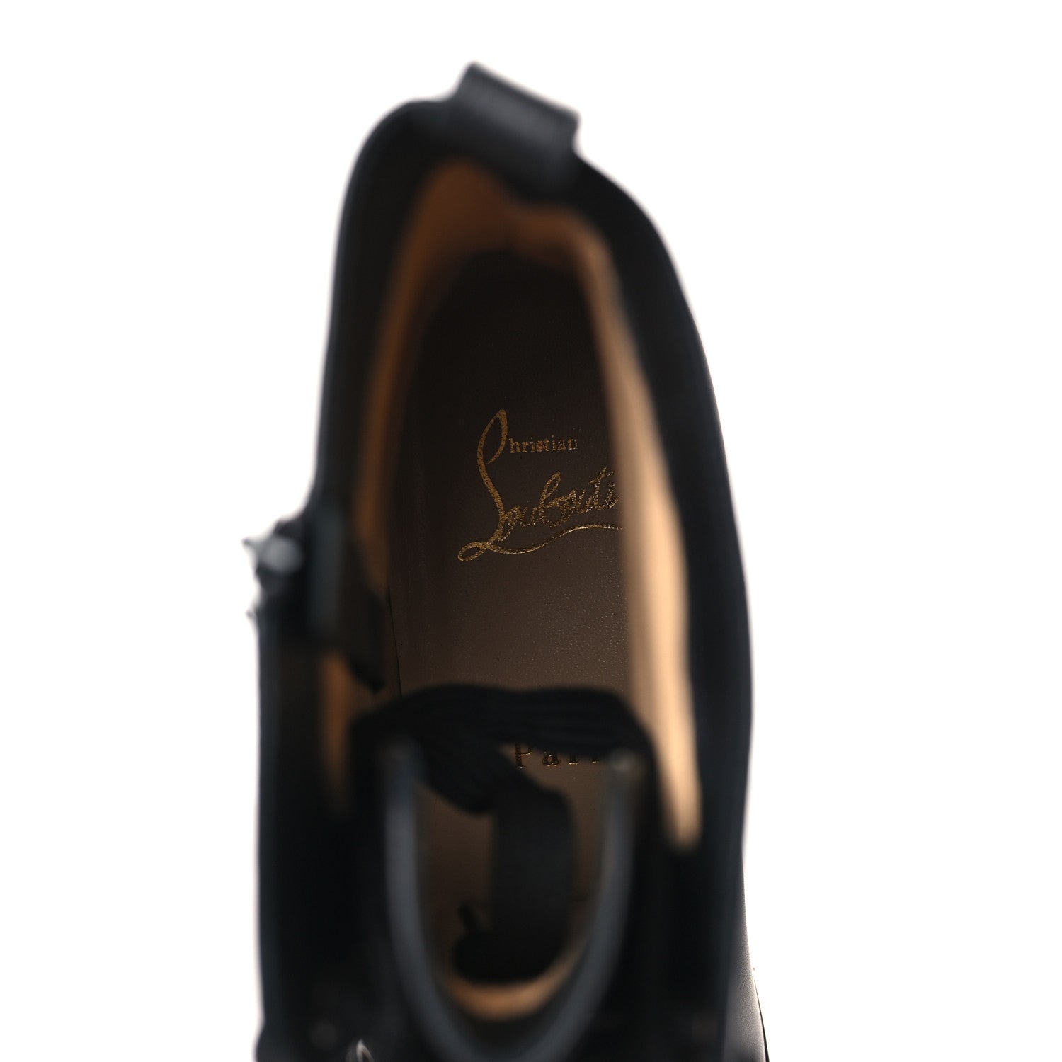 Christian Louboutin Calfskin Spikes TS Croc Flat Boots 40.5 Black 7 of 7