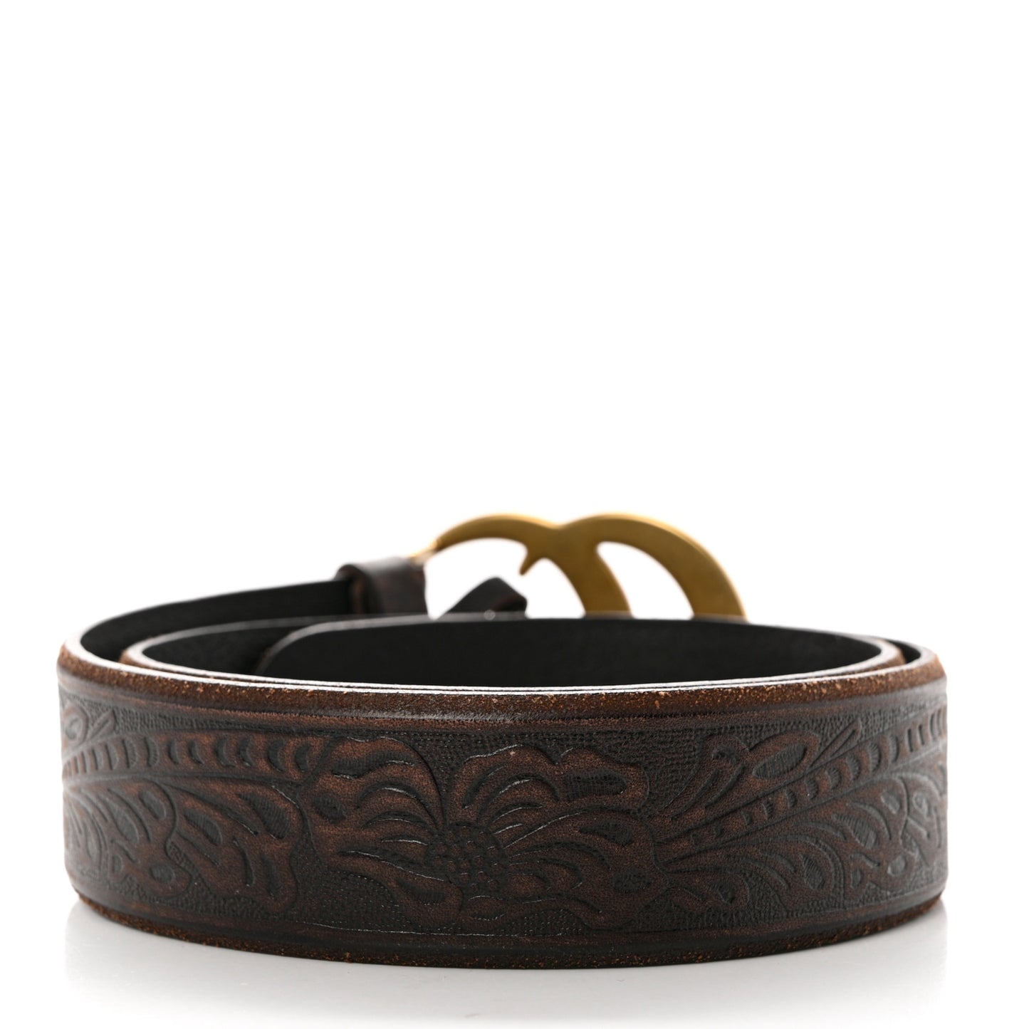 Calfskin Knurled Double G 40mm Belt 75 30 Testa di Moro
