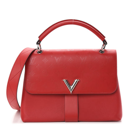 Louis Vuitton Calfskin Monogram Very One Handle Rubis Red 1 of 9