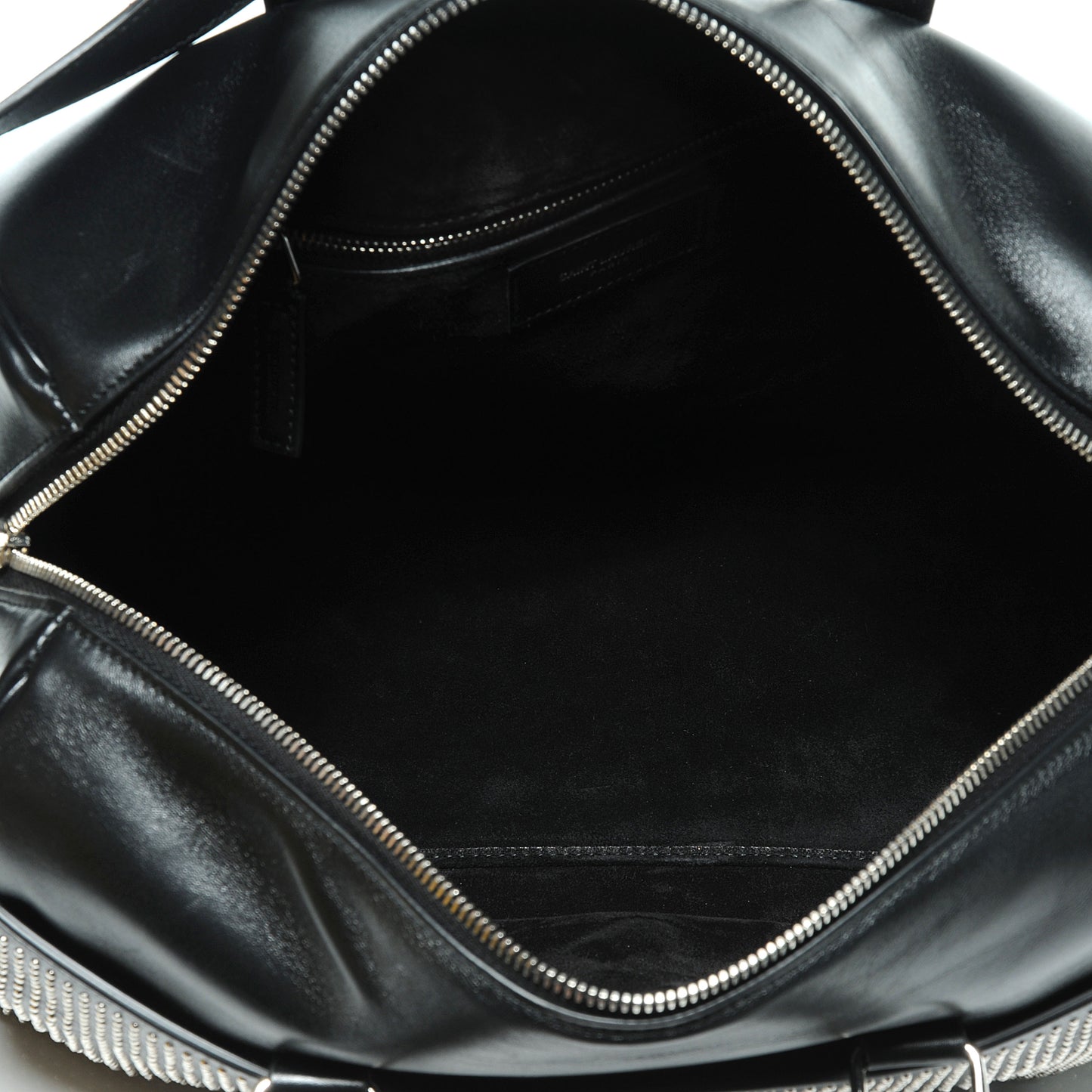 Leather Studded Duffle 6 Black