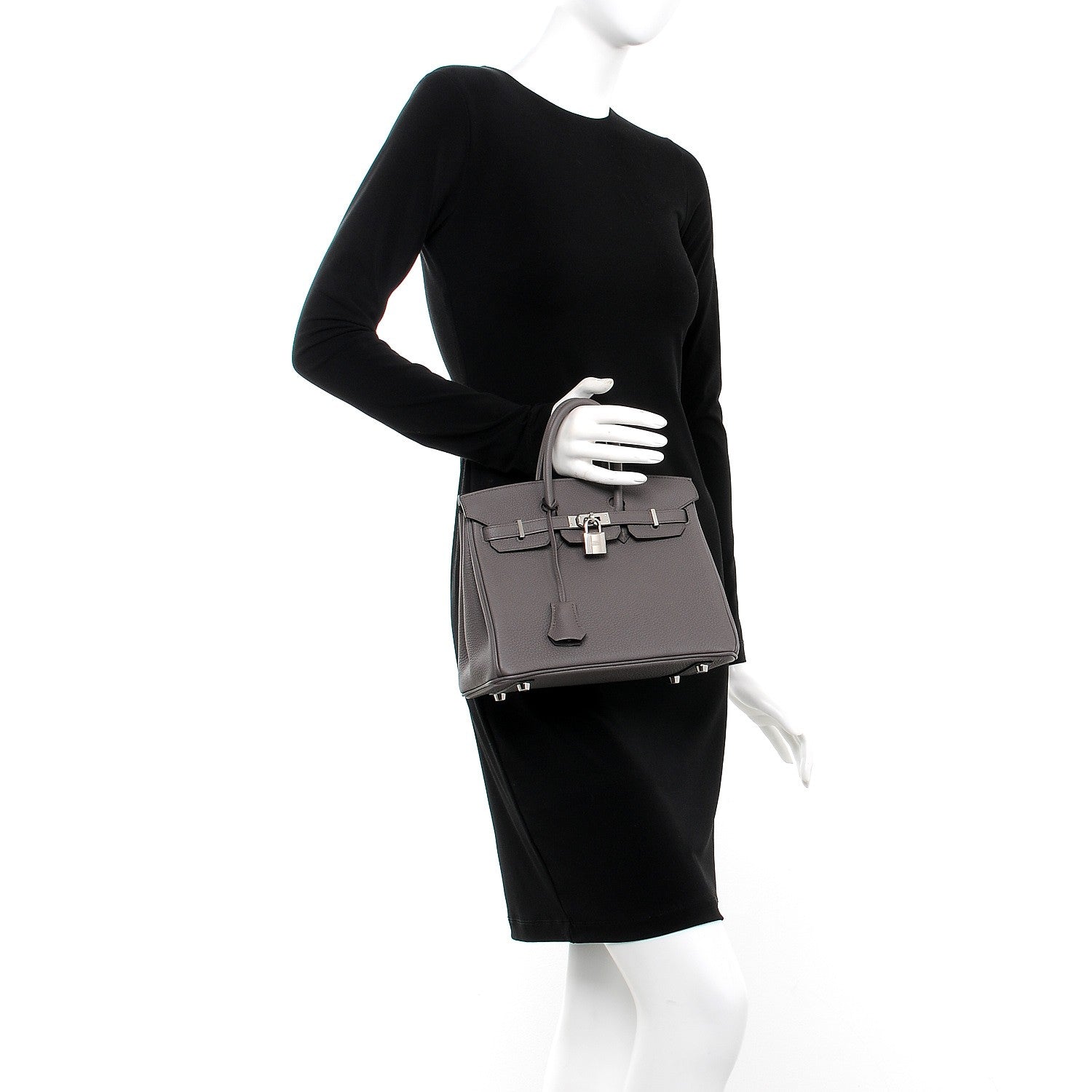 Hermes Togo Birkin 25 Etain 2 of 37